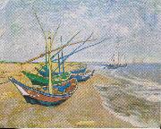 Vincent Van Gogh Saintes Maries oil painting reproduction